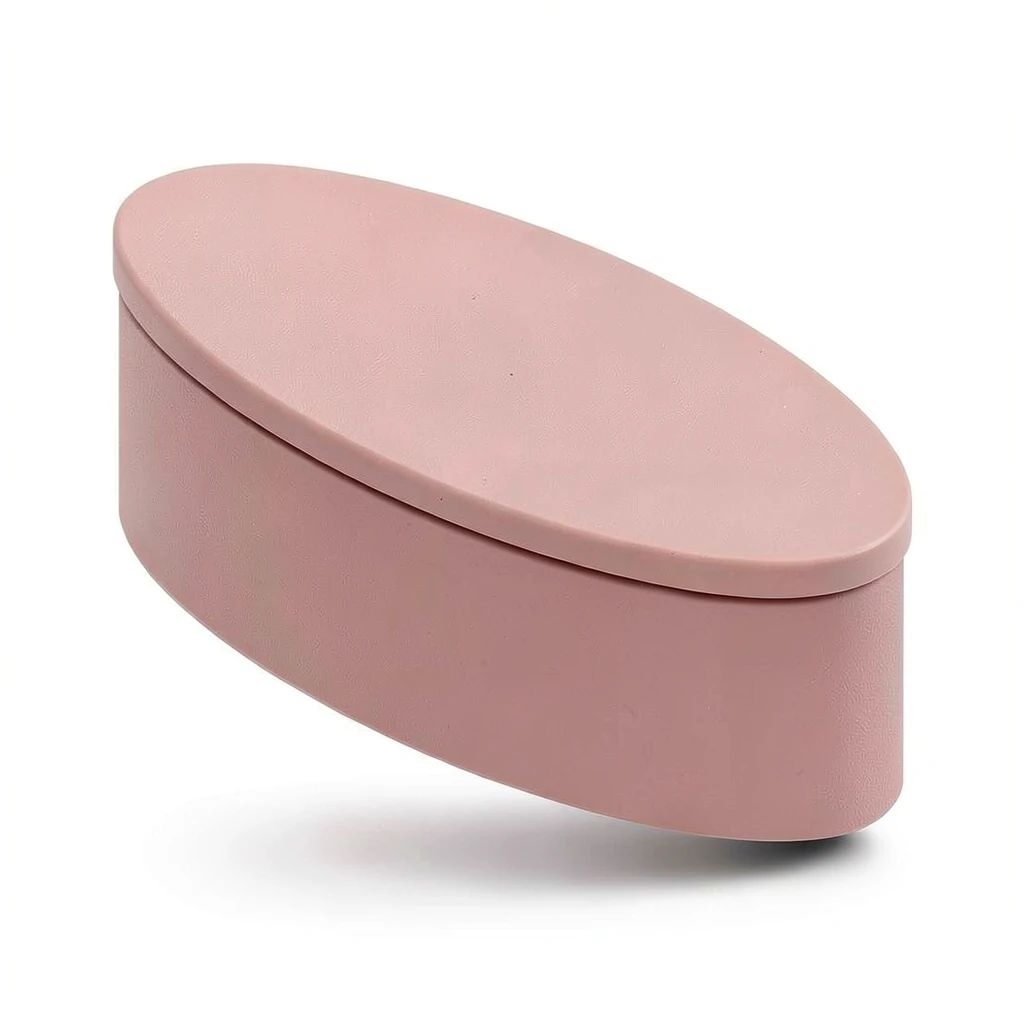 Pebble Glasses Case — The full look. Shown in an alternative Blush/Blush colour combination. Intended product design; actual colour, finish and fit are confirmed before printing.