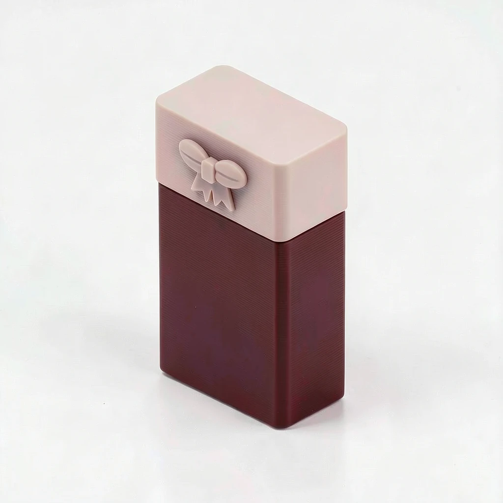 Bow Lipstick + Balm Duo — The full look. Intended product design; actual colour, finish and fit are confirmed before printing.