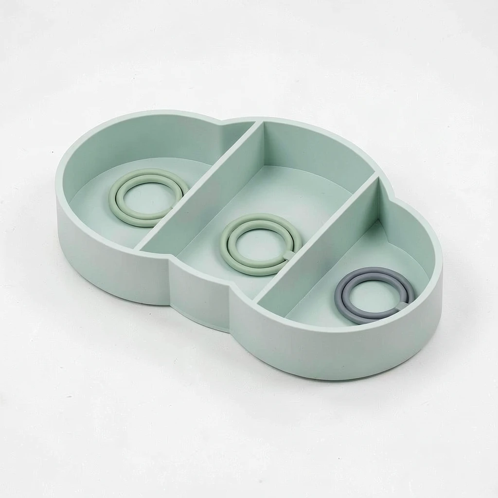 Cloud Cable Tray — In use. Styling contents are not included. Confirm actual package dimensions before ordering.