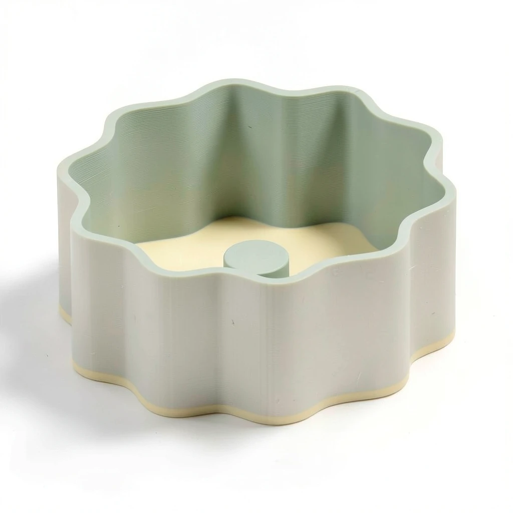 Daisy Hair Tie Nest — The full look. Intended product design; actual colour, finish and fit are confirmed before printing.