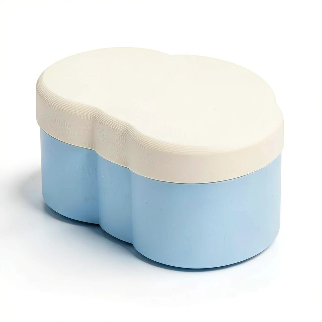 Cloud Eraser Box — The full look. Intended product design; actual colour, finish and fit are confirmed before printing.
