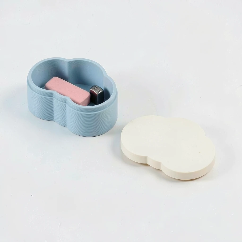 Cloud Eraser Box — In use. Styling contents are not included. Confirm actual package dimensions before ordering.